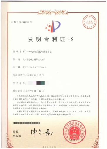 7-Patent Authorization Certificate